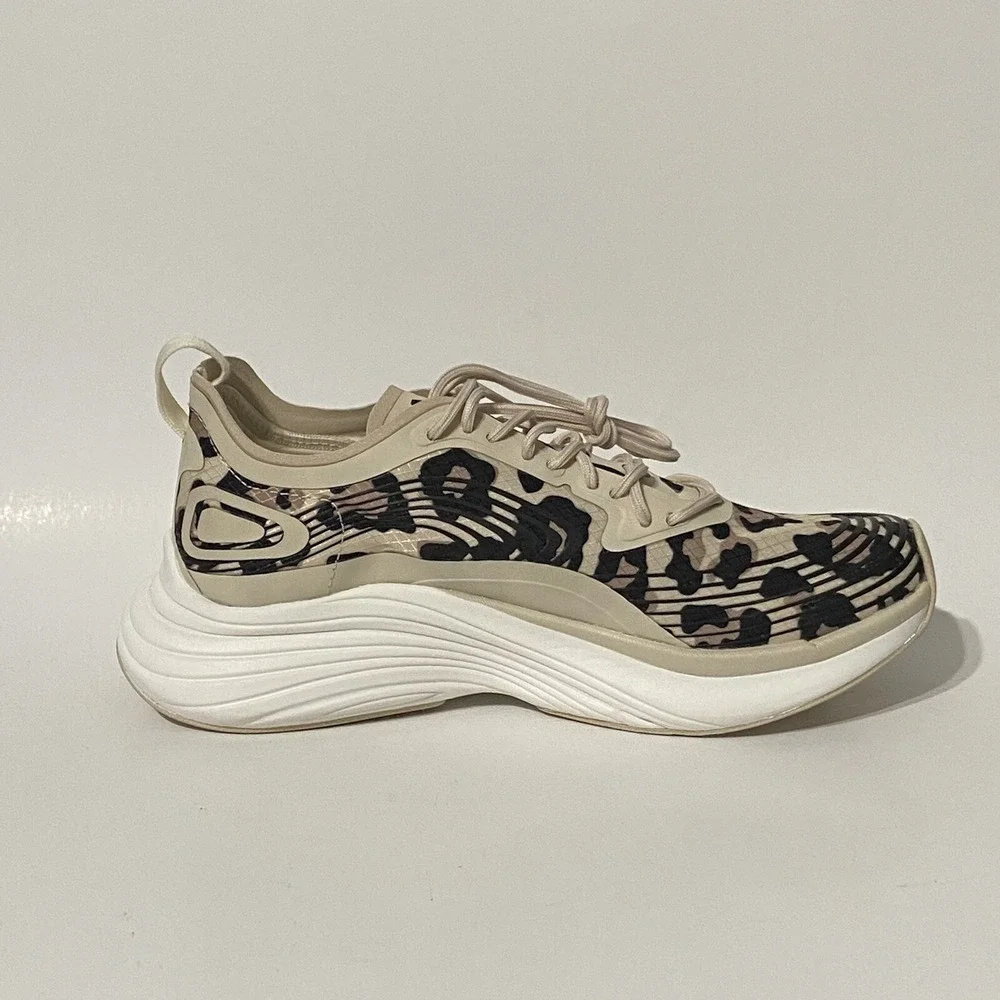 APL Streamline  Women's Parchment Black Leopard Running Shoes NEW Size 5.5 $320